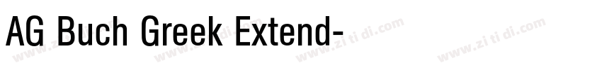AG Buch Greek Extend字体转换